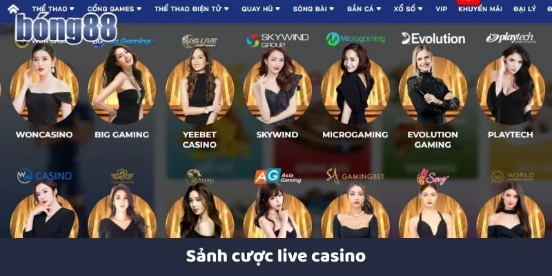 Bong88 ✔️ Viva Bong88 - Link Vào Bong 88 Nhanh Nhất Sảnh cược live casino