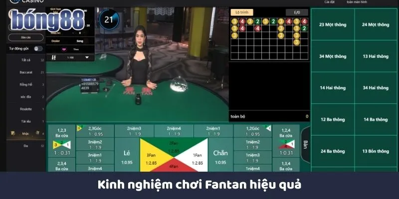 Fantan Tại Bong88 - Hướng Dẫn Chơi Chi Tiết Cho Người Mới Kinh nghiệm chơi Fan tan