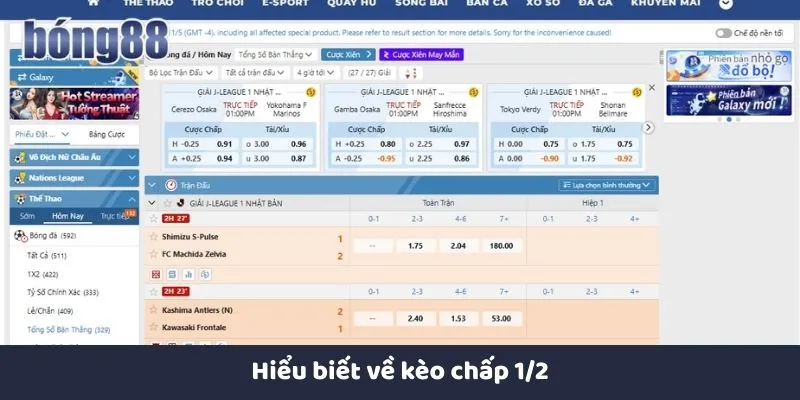 Kèo chấp 1/2 thu hút cược thủ bởi tính minh bạch và dễ hiểu