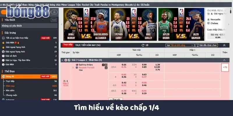 Kèo Chấp 1/4 Và Cách Chơi Hiệu Quả Tại Nhà Cái Bong88 Tìm hiểu về kèo chấp 1/4