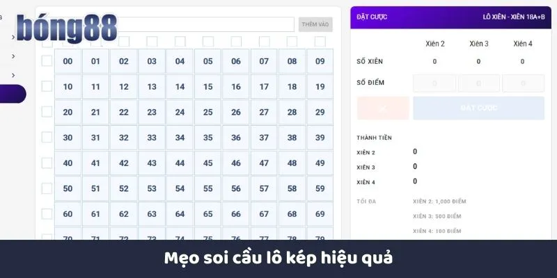 Lô Kép Và Cách Chơi Hiệu Quả Tại Bong88 Để Tăng Cơ Hội Thắng Bảng thống kê lô gan hỗ trợ soi cầu lô đề chính xác