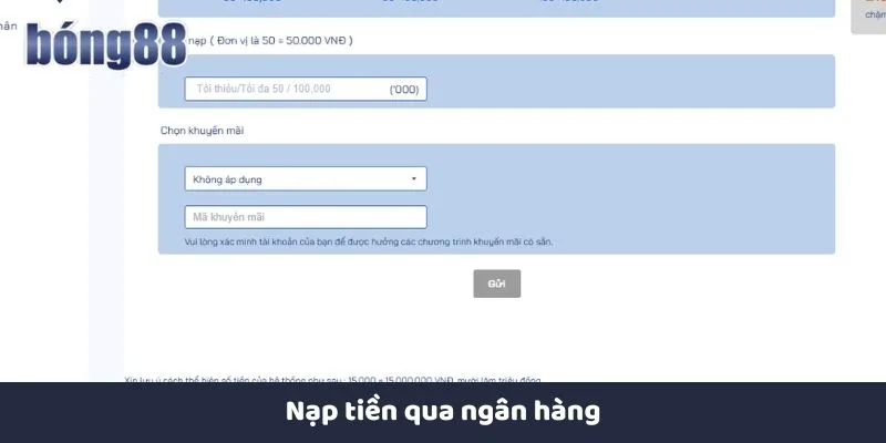 Chuyển khoản ngân hàng giúp nạp tiền nhanh, an toàn