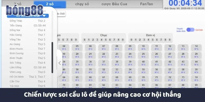 Chiến lược soi cầu lô đề giúp nâng cao cơ hội thắng