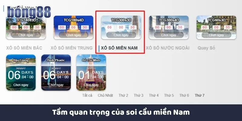 Vai trò của soi cầu miền Nam