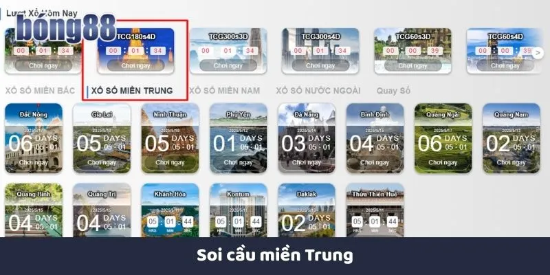 Soi cầu miền Trung